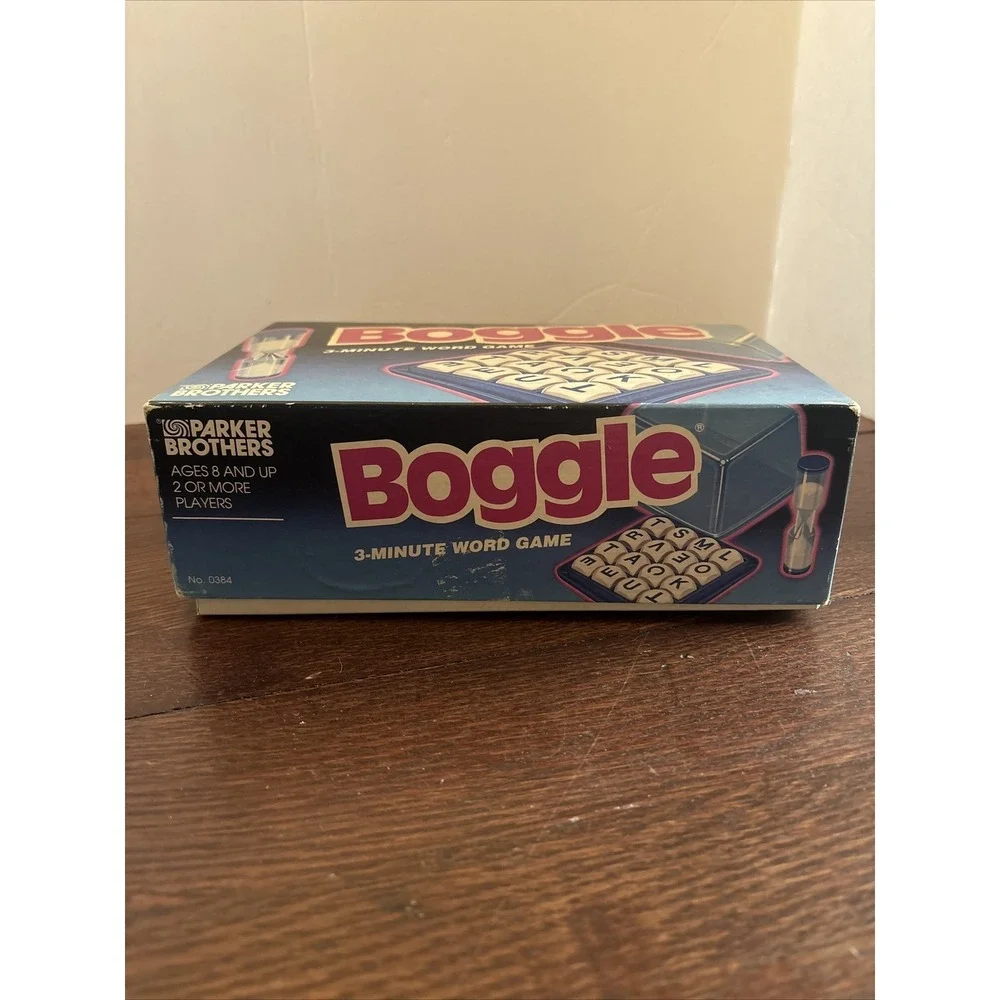 90s VTG Boggle Classic Letter Cube‎ Word Game Parker Brothers Complete w/Manual